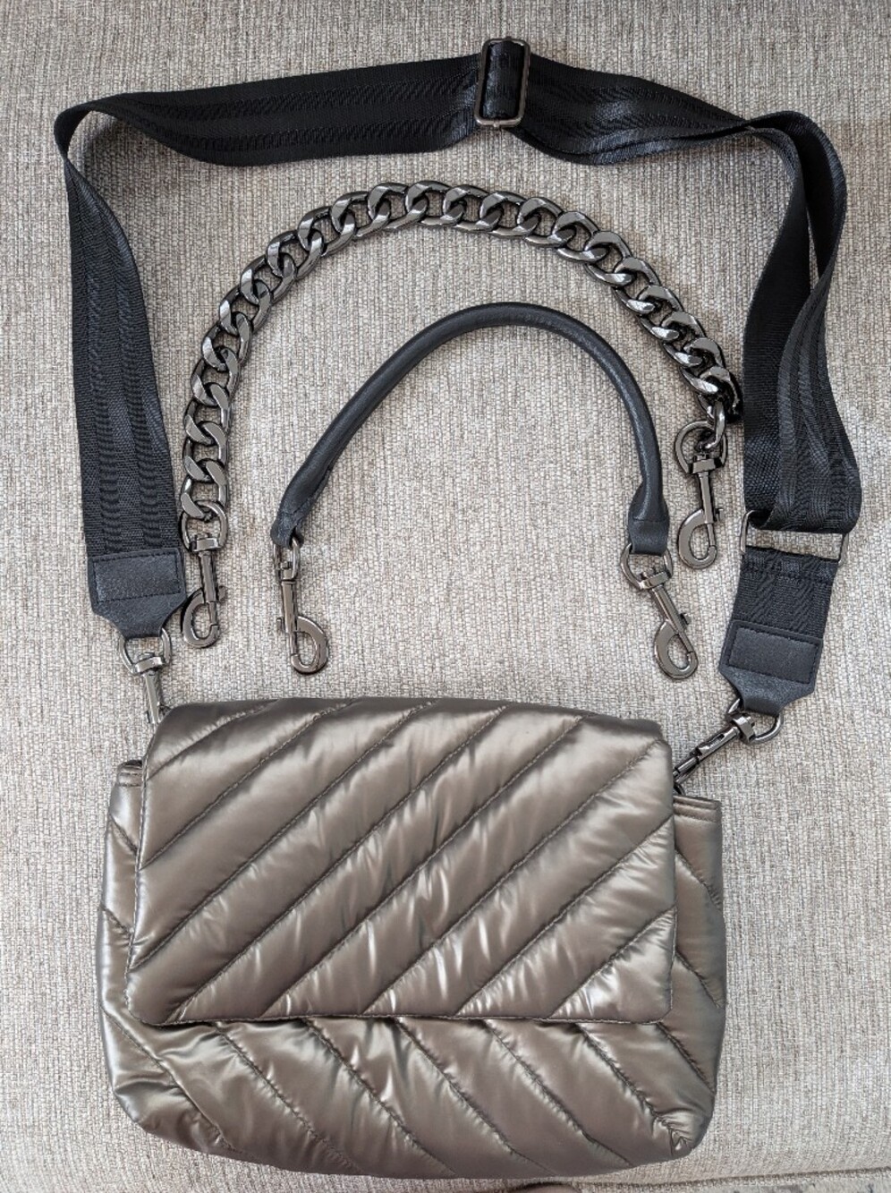 New - Think Royln Quilted Shoulder Bag.
